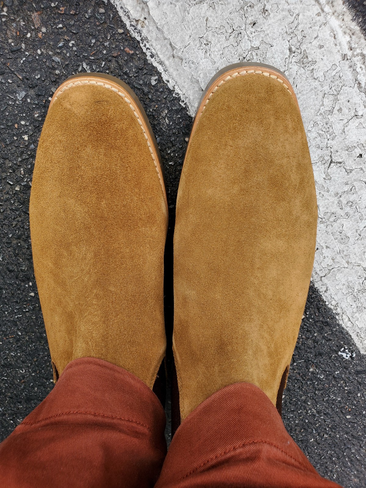 J. Crew Suede Chelsea Boots Rich Brown Size 11.5