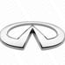 17-22 infiniti q60 rear emblem badge logo chrome
