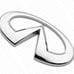 17-22 infiniti q60 rear emblem badge logo chrome