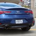 17-22 infiniti q60 rear emblem badge logo chrome