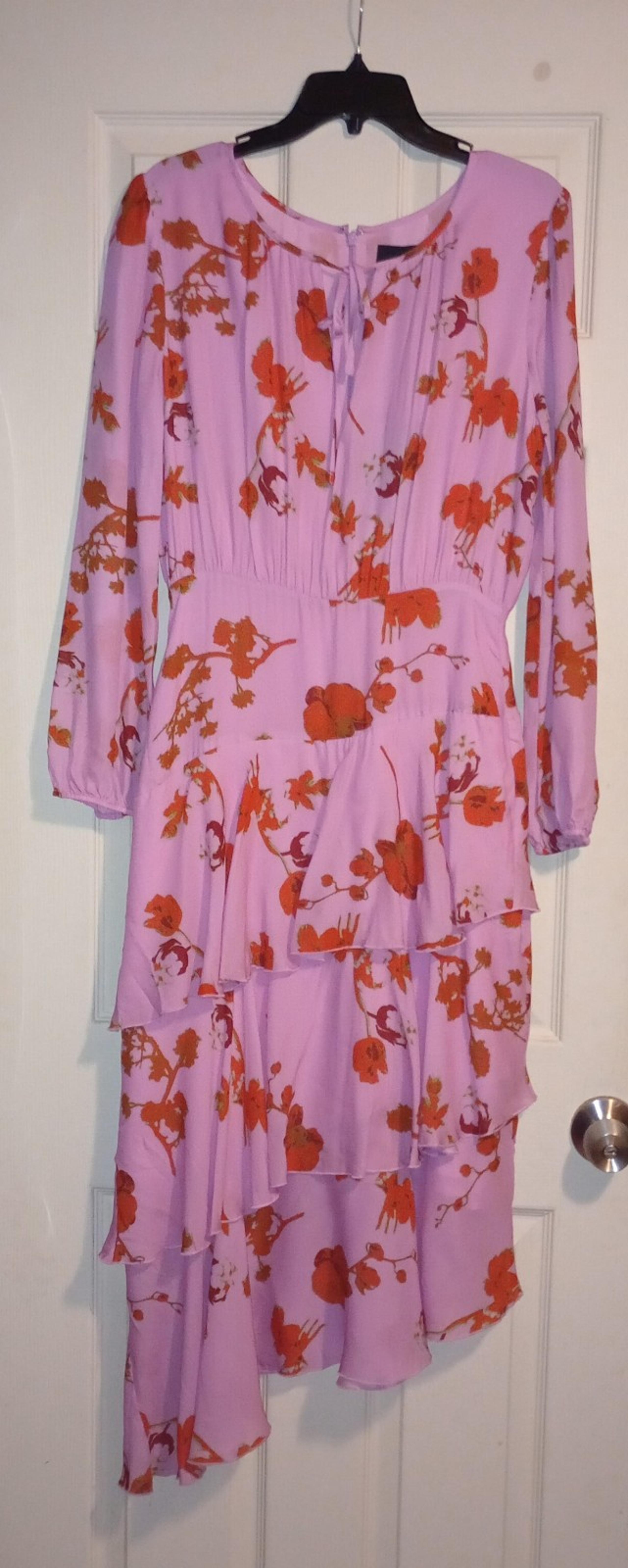 NWT Cynthia Rowley Zuma Asymmetrical Poppy Midi Dress Size 10