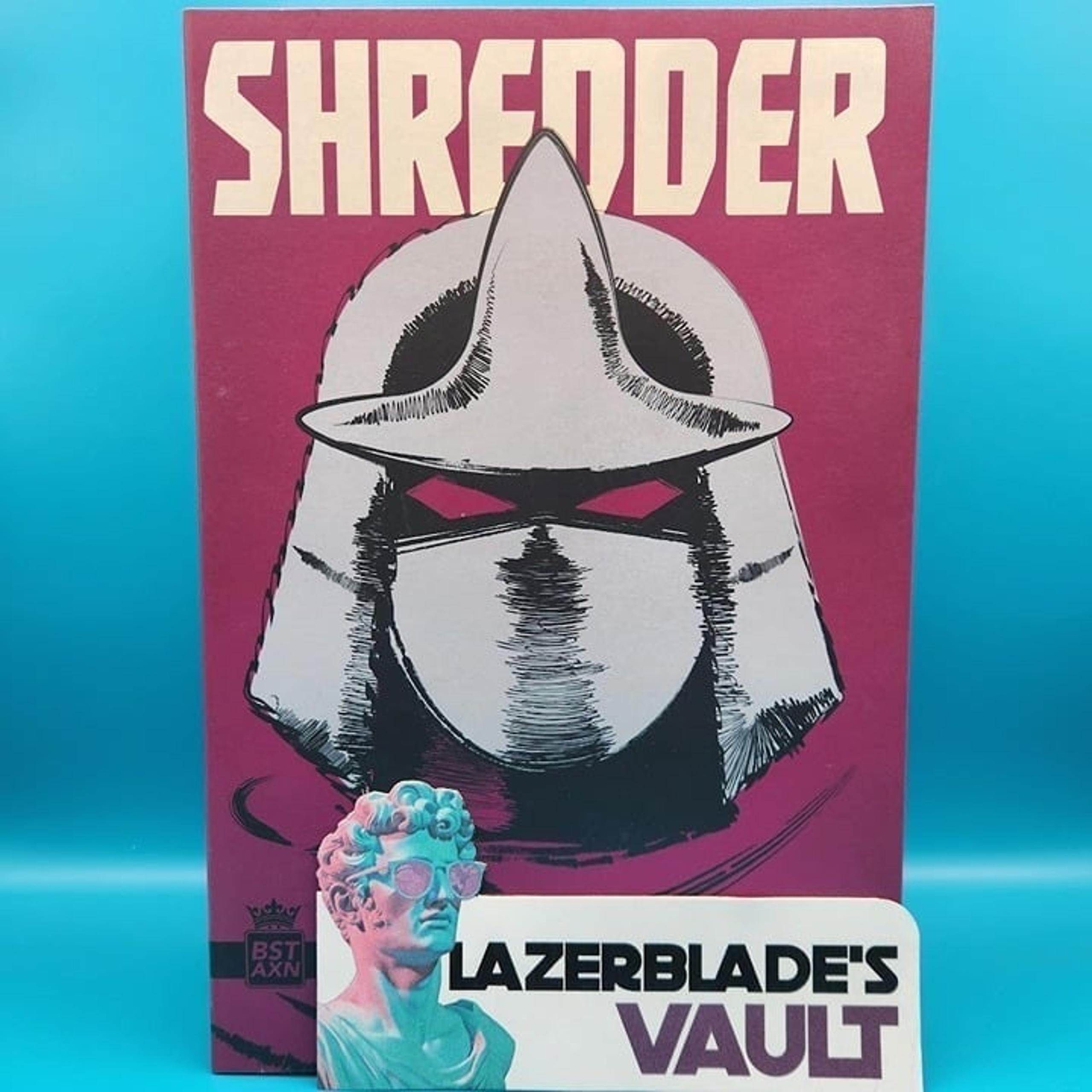 The Loyal Subjects TMNT Super Shredder BST AXN Action Figure and Comic 8"