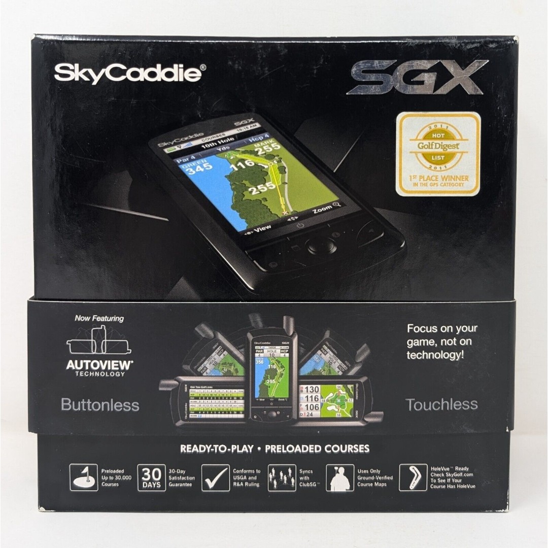 SkyCaddie SGX Golf GPS (2011 Version) Rangefinder New In Box No Longer Supported