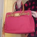 Micheal Kors Red Satchel Bag with crossbody strap