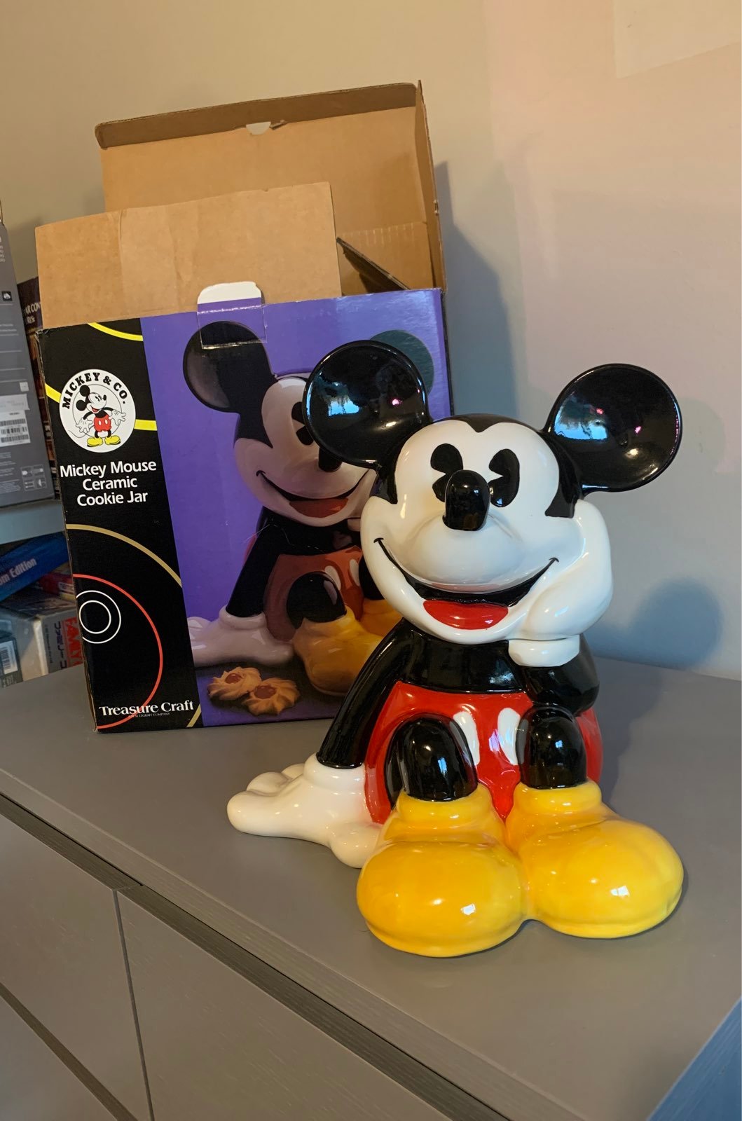 Treasure craft mickey mouse cookie jar