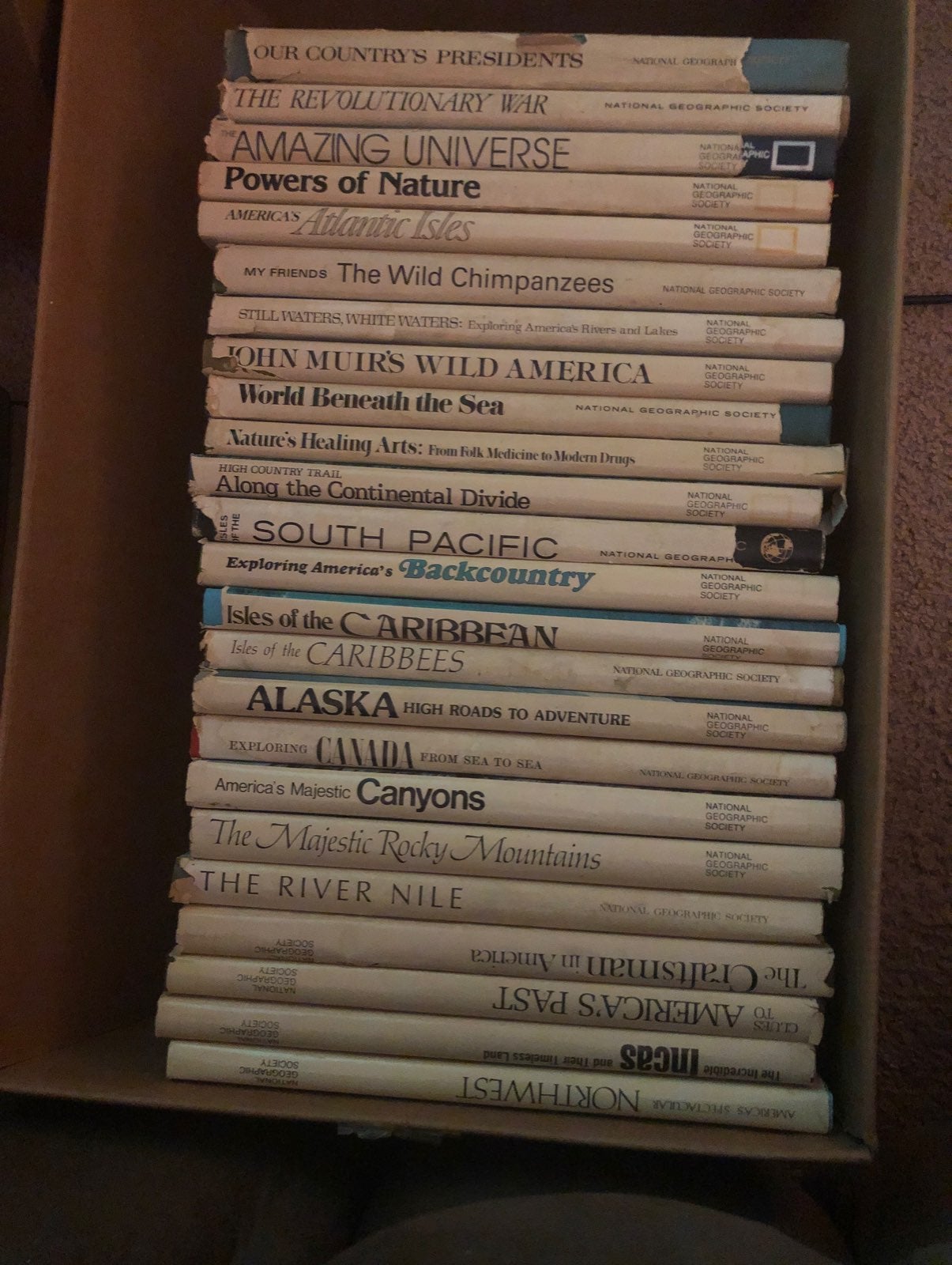 24 national geographic books 60-70's