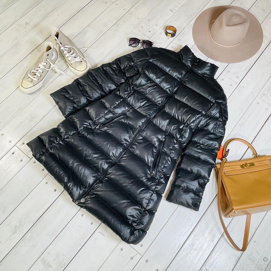 'MONCLER Moncler' Black Long Down Coat