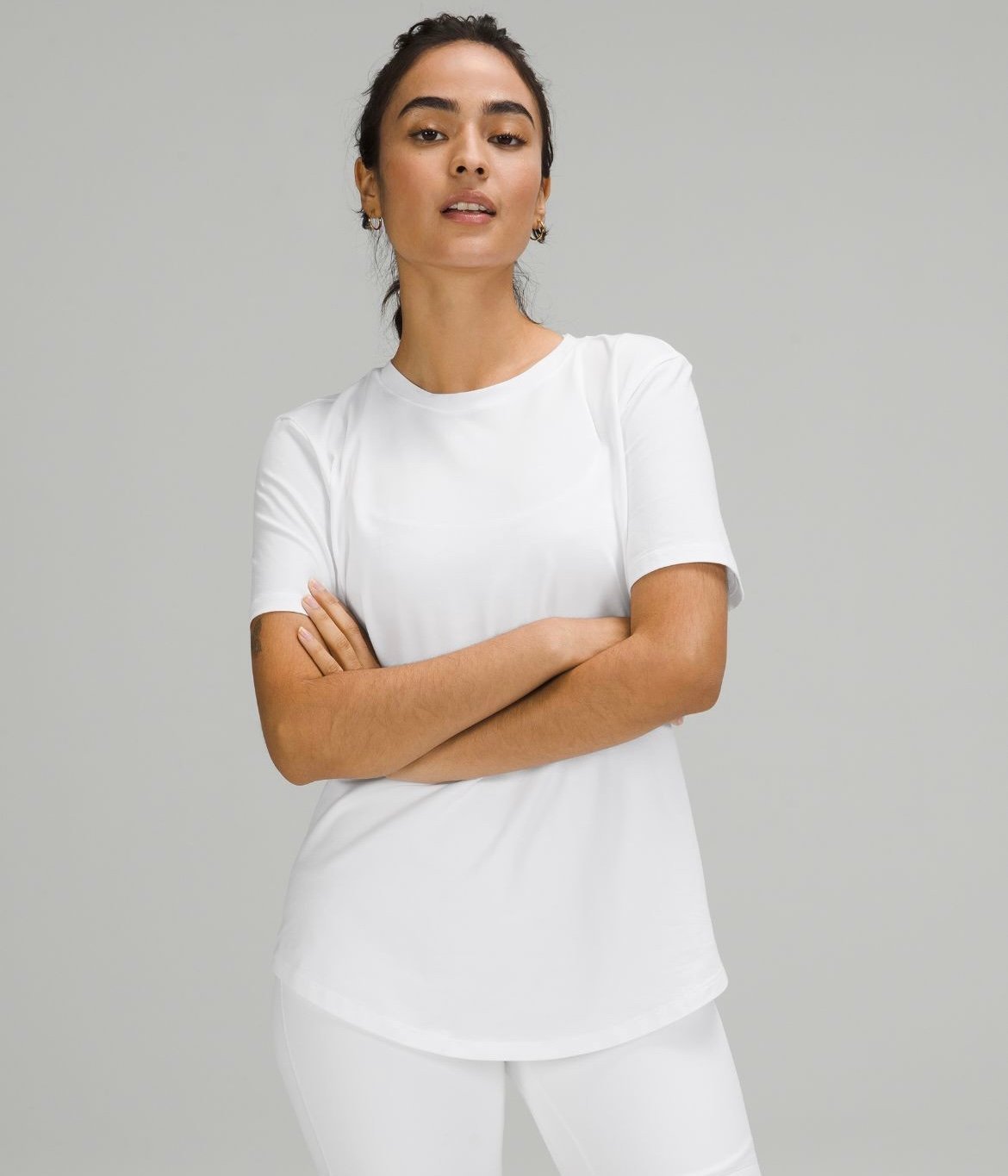 lululemon Love Curved-Hem Crewneck T-Shirt White Size 4 brand new without tag