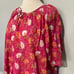 Gudrun Sjoden Pink White Orange Floral Cover Up Dress