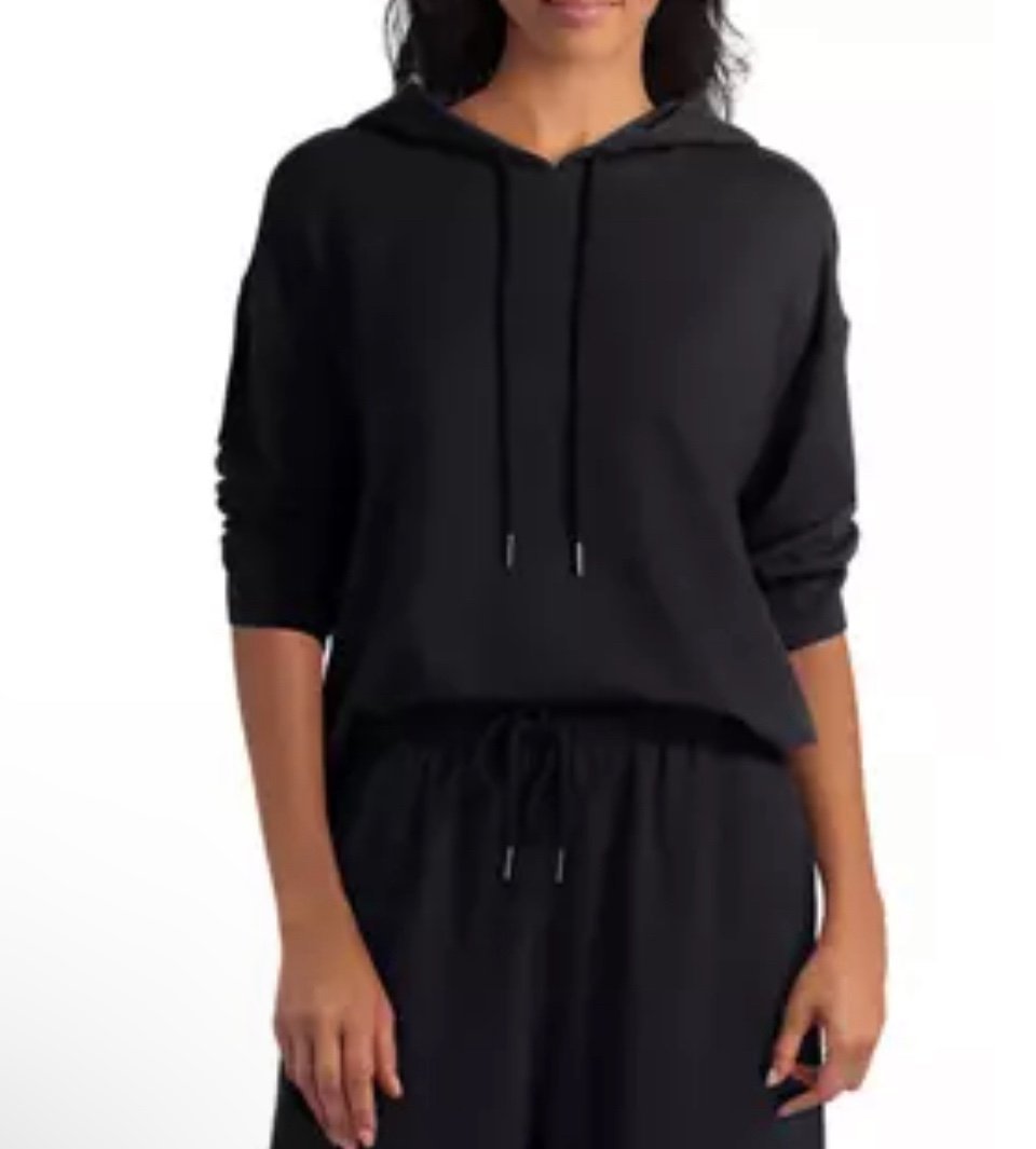 2 PIECE H BY HALSTON BRUSHED FLEECE HOODIE AND PANTS NWT