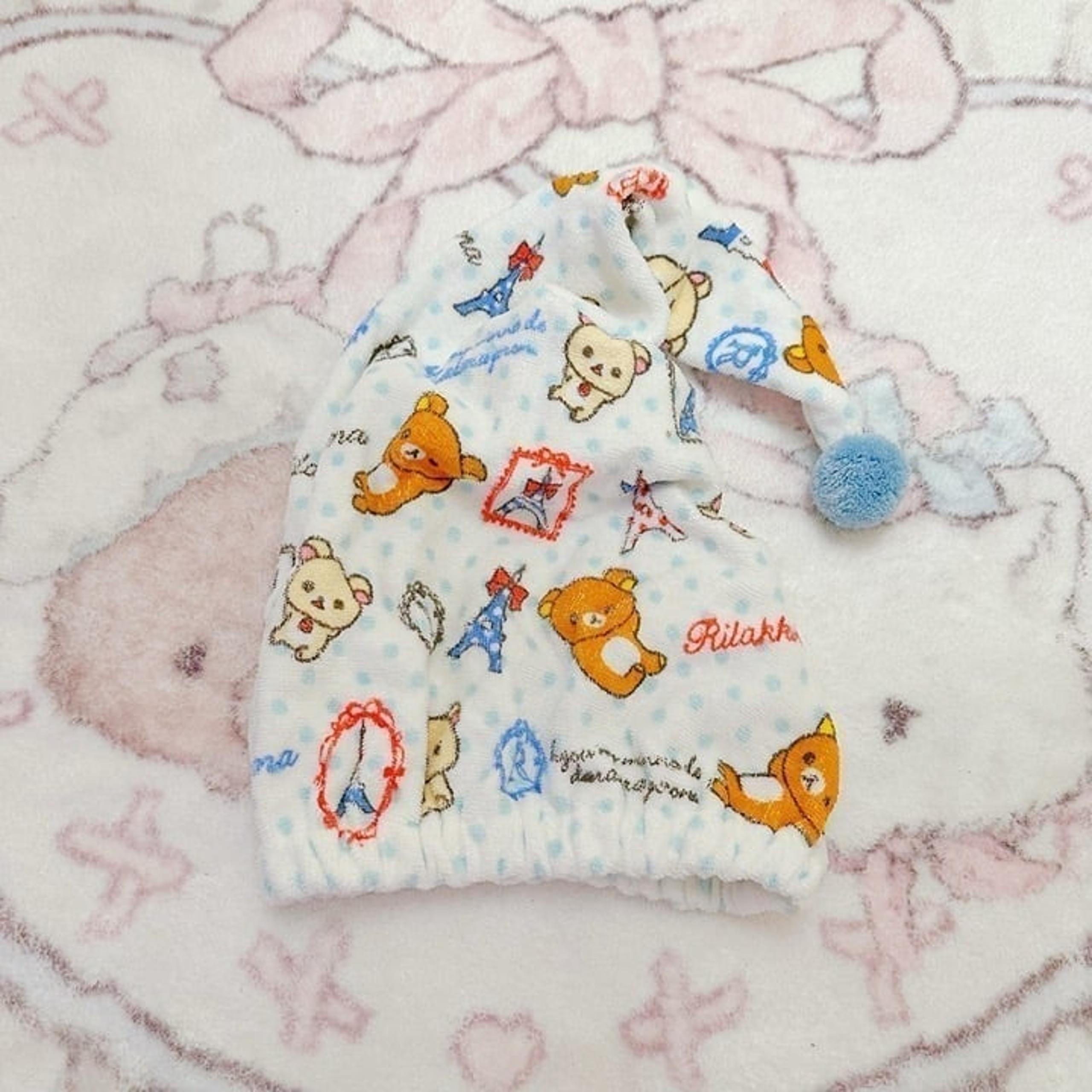 ♡ FREE w/ $100+ Purchase ♡ San-X Rilakkuma Hair Drying Towel Cap