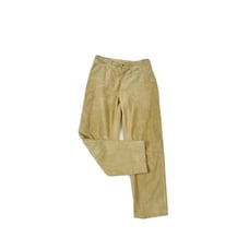 VTG 90s Womens 12 Suede Leather High Rise Distressed Pants