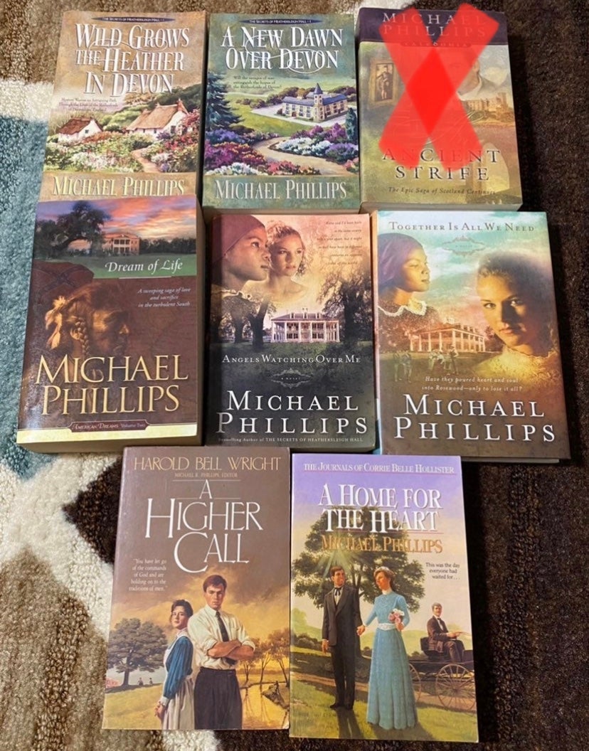 Lot of 7 Paperback Books by Michael Phillips