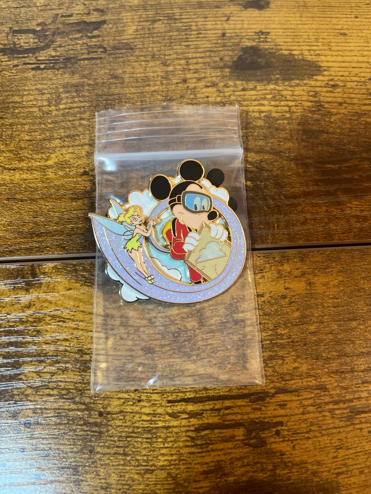Wdw Expedition Disney pin the hand over series Mickey and Tinker bell 2008 LE300
