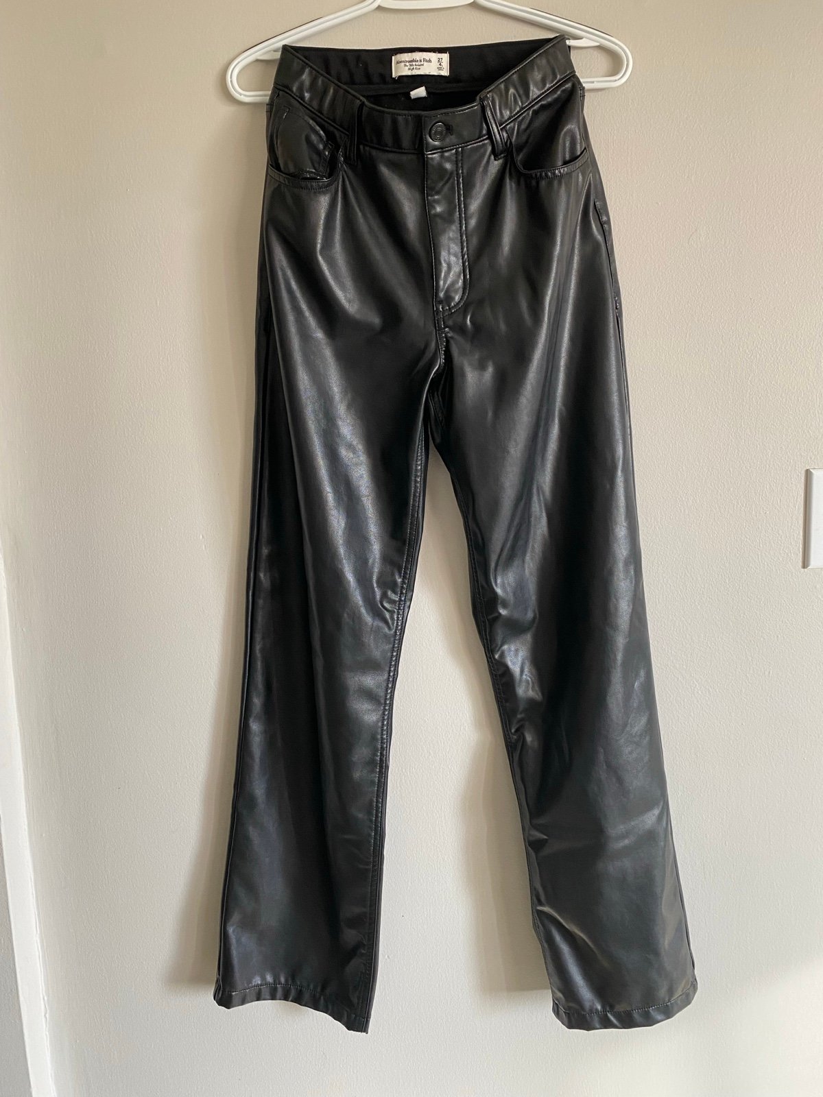 Abercrombie Leather Pants 4 Long