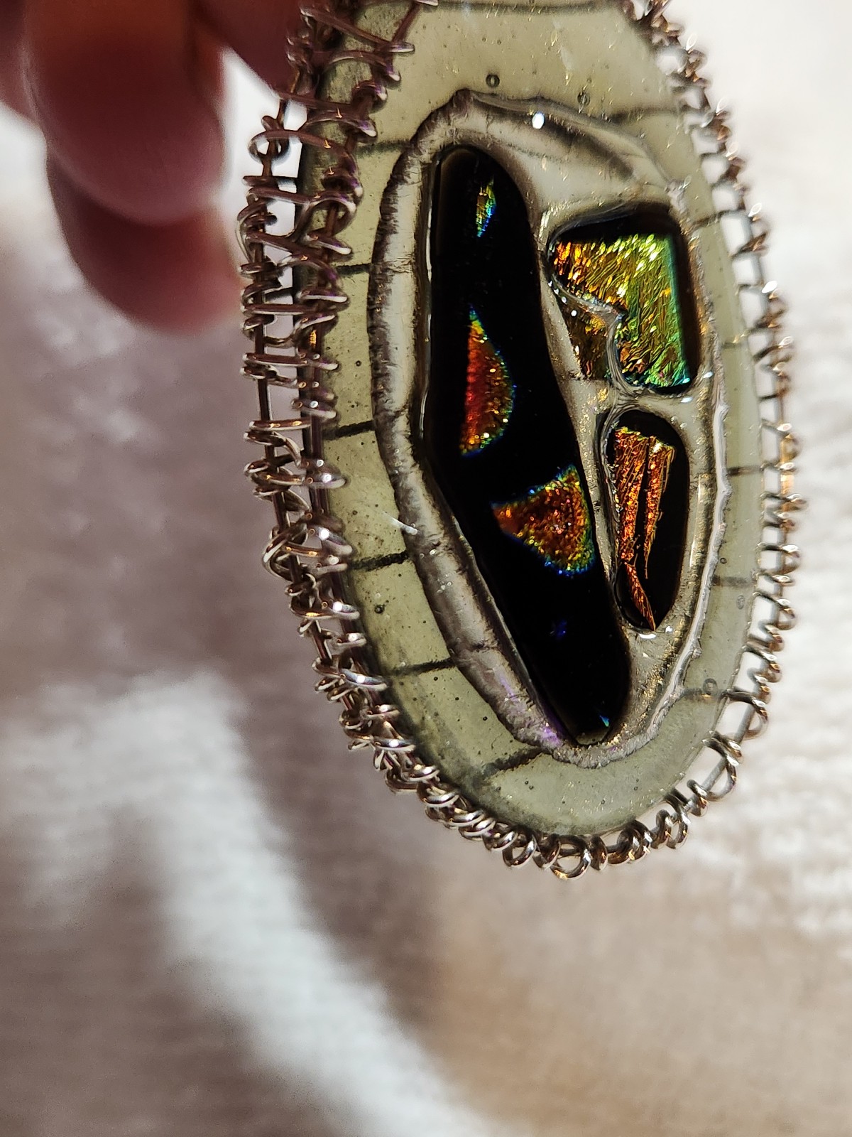 Handmade Glass Fused Pendant