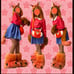 Turning red costume hallowen dress girl (cost 220)