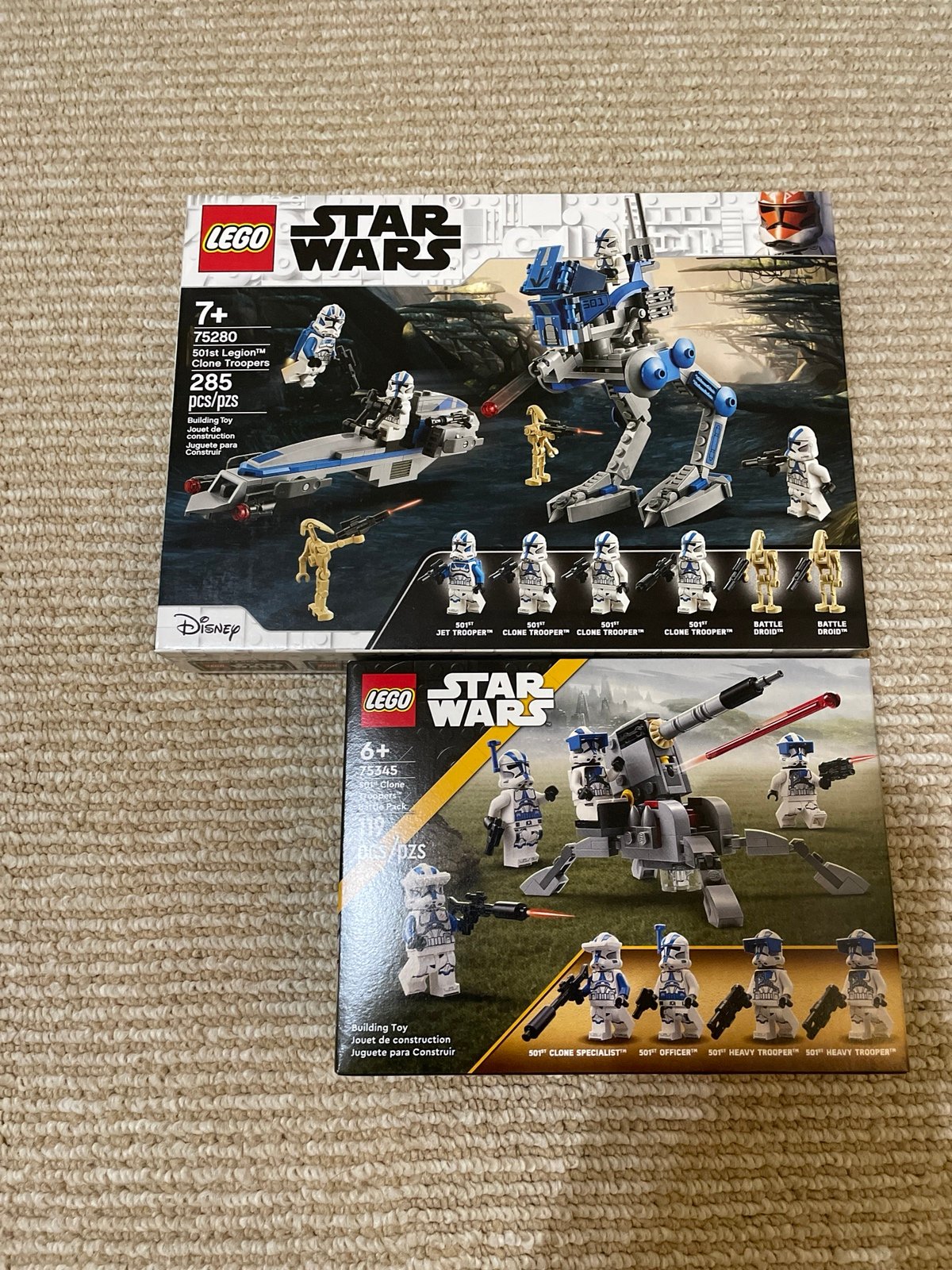 LEGO StarWars 501st Battlepacks (75280 + 75345)