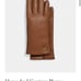 Coach leather gloves