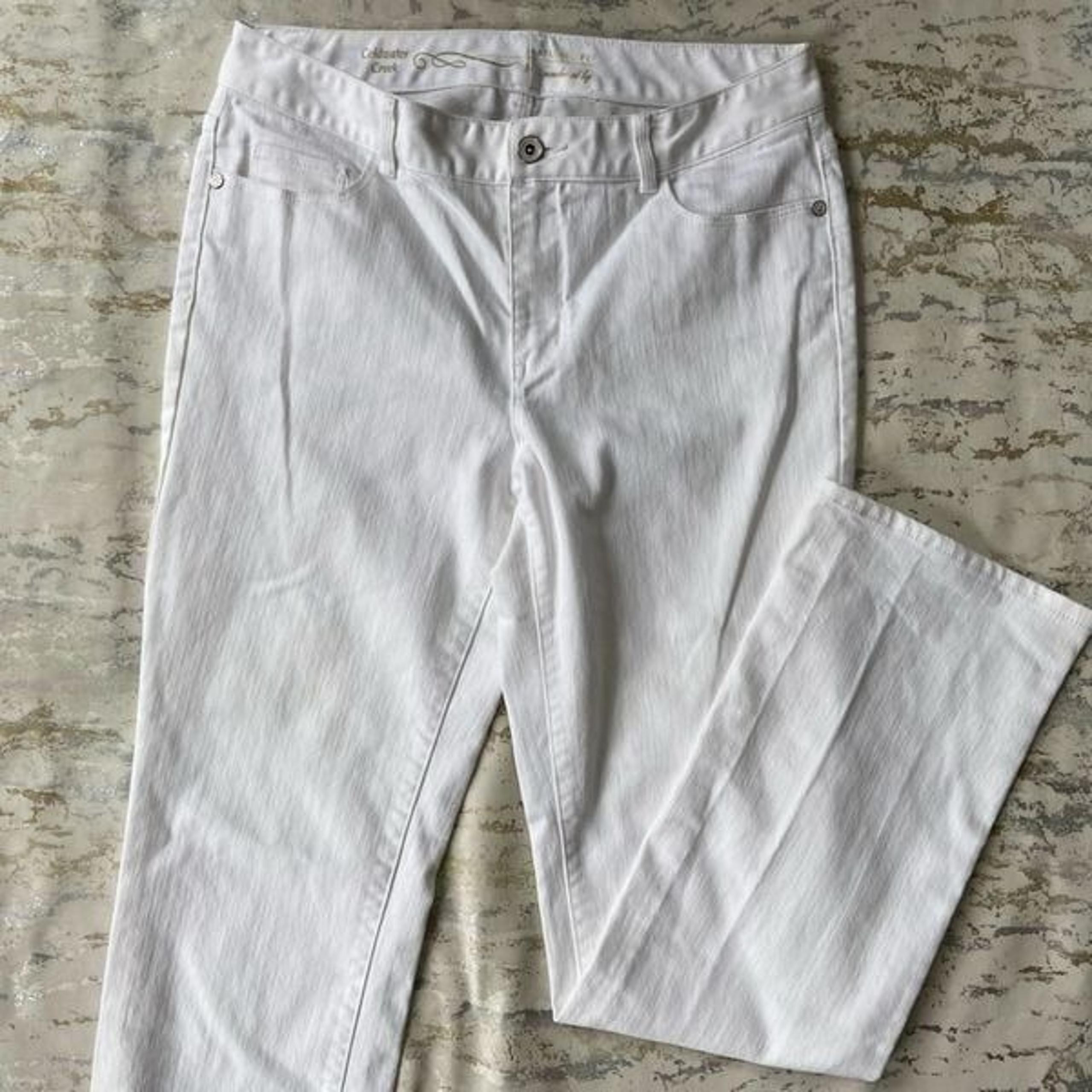 Coldwater Creek White Bootcut Jeans Y2K Midrise