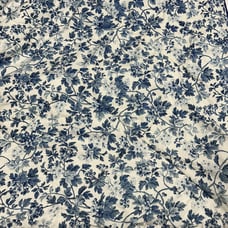Laura Ashley Betina Queen Comforter + 2 Shams VTG 90s Blue Floral Cottagecore