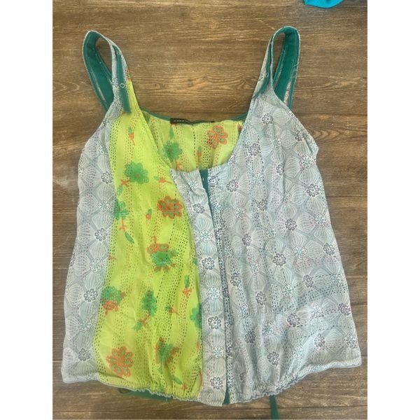 MARITHE & FRANCOIS GIRBAUD button up tank, size Medium