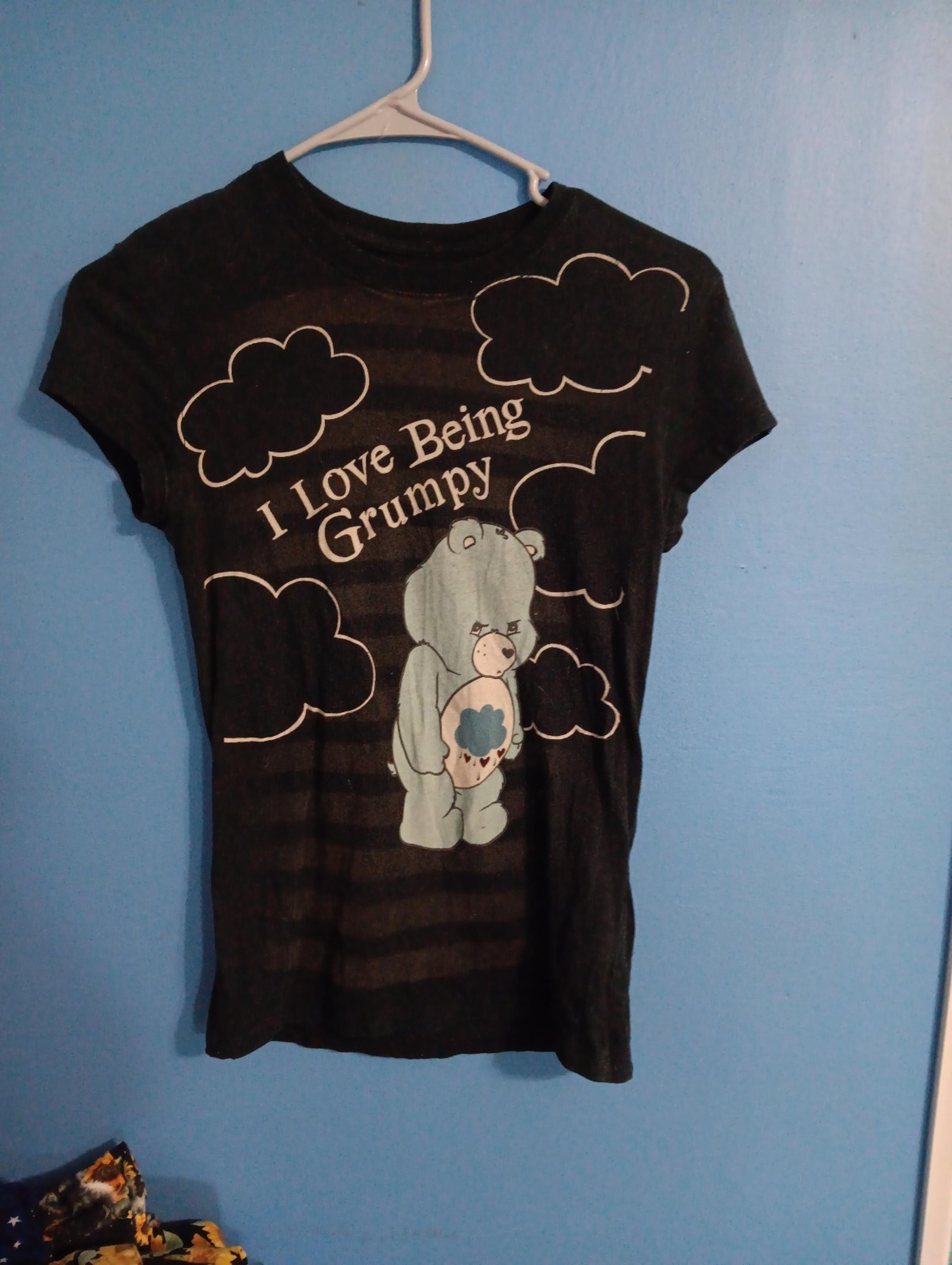 Care Bears Grumpy shirt (small)