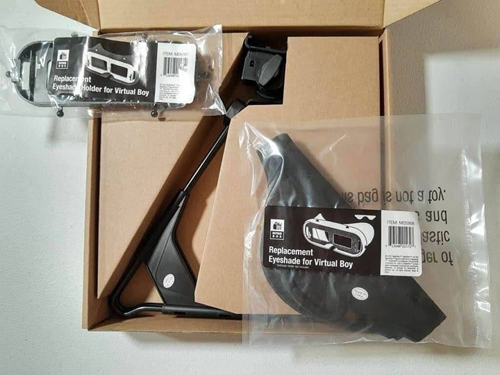 Nintendo Virtual Boy Replacement Stand, Eye Shade, & Eye Shade Holder - New
