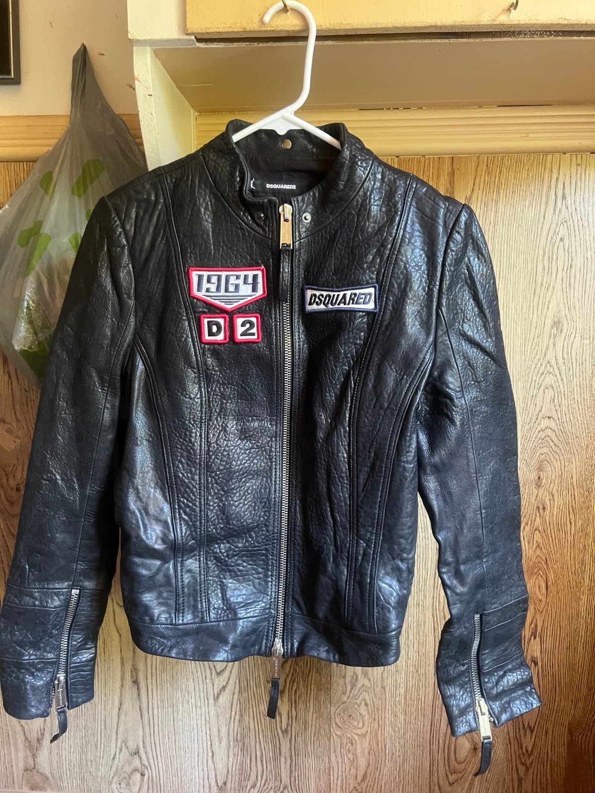 Dsquared2 leather biker jacket