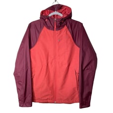 North Face Women's Burgundy Hooded Resolve Plus Outdoor Rain Jacket Dryvent S