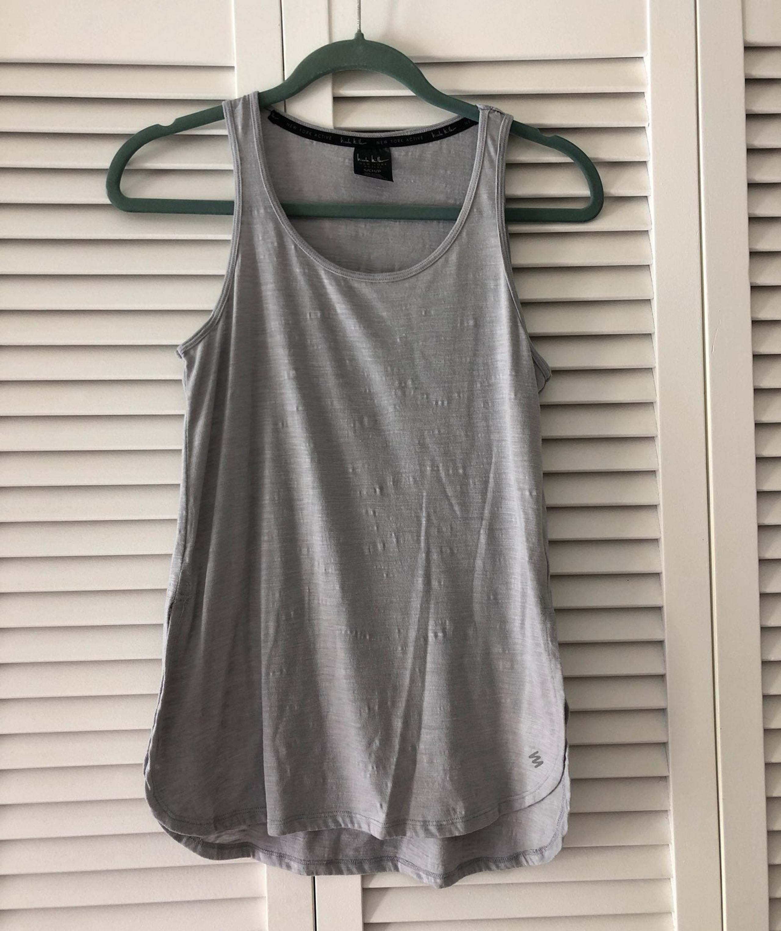 Gray Tank Top athletic Nicole Miller