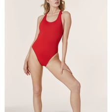 Andie NWT The Tulum One Piece Smooth Red Long Length Tall size XXL