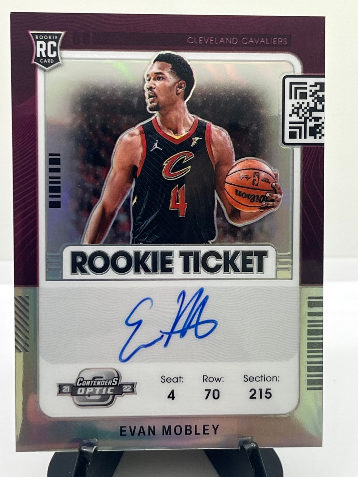 2021-22 Panini Prizm Evan Mobley Rookie Signatures Auto RC