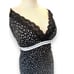 New Lane Bryant Cacique 26/28 Black Surplice Busty Knit Chemise Babydoll Gown