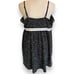 New Lane Bryant Cacique 26/28 Black Surplice Busty Knit Chemise Babydoll Gown