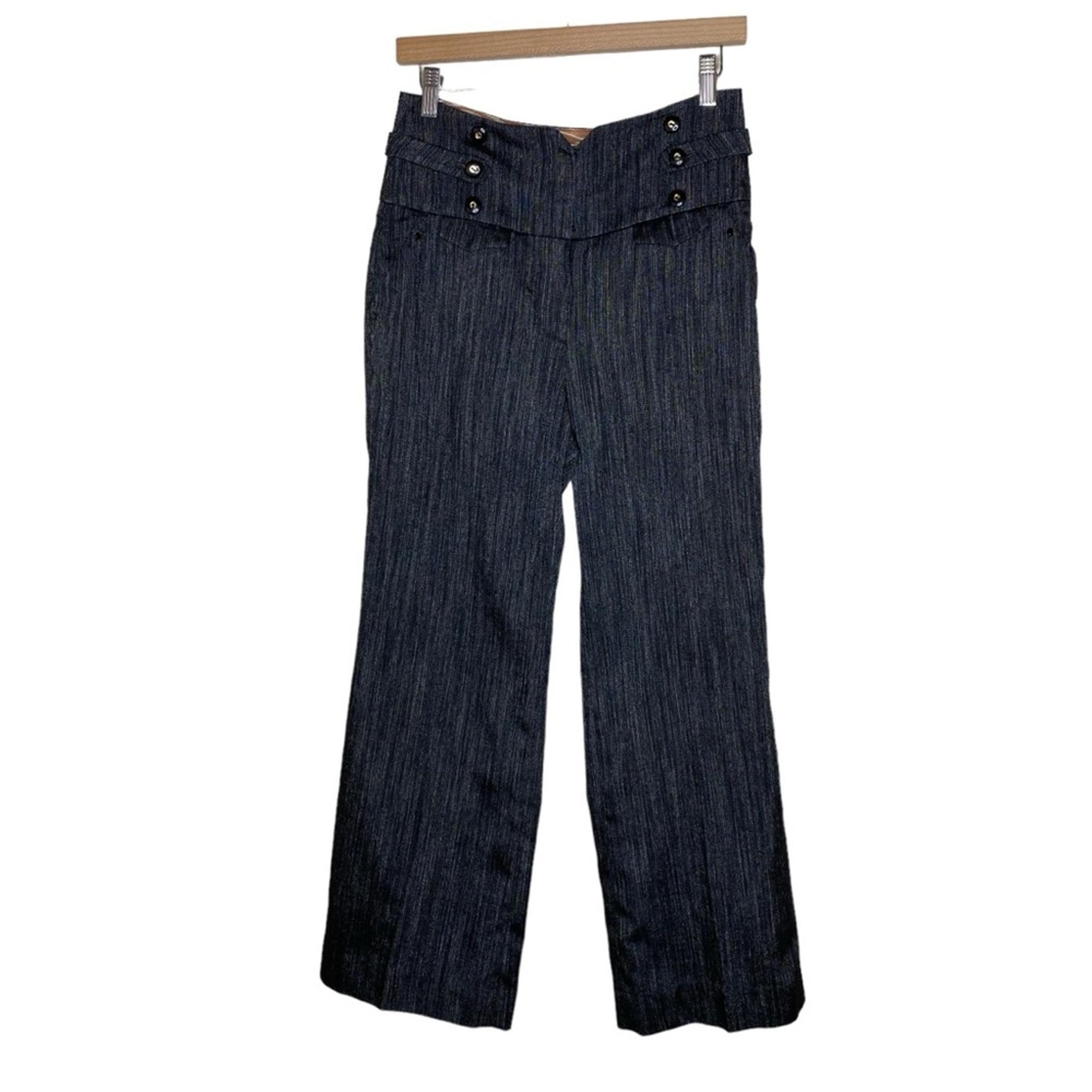 Anthropologie Leifsdottir Button Front Detail Bootcut Dress Trousers Women’s 6