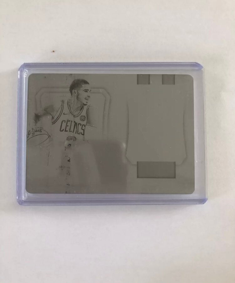 jayson tatum rookie 1/1 printing plate