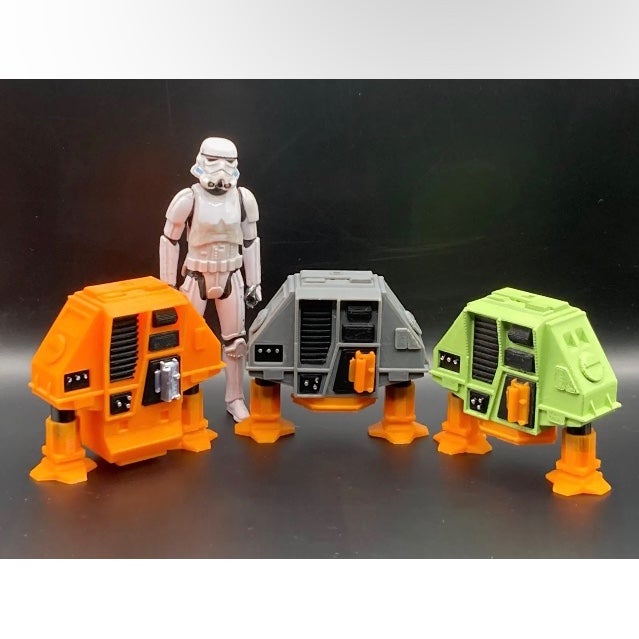 CUSTOM SILENT RUNNING HUEY DEWEY LOUIE ROBOT LOT 3.75 SCALE FIGURE DIORAMA RBT01
