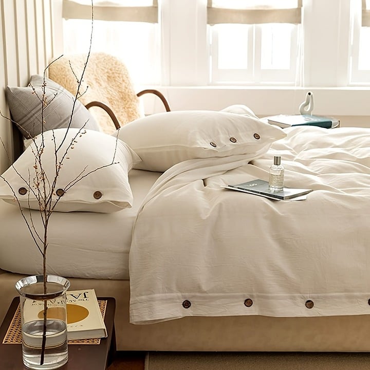 skin friendly, soft and comfortable bedding set 3pcs Size King-5wa1