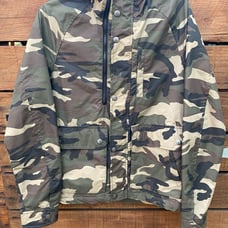 Zara Mens M Camouflage Man Denim Collection Jean Jacket