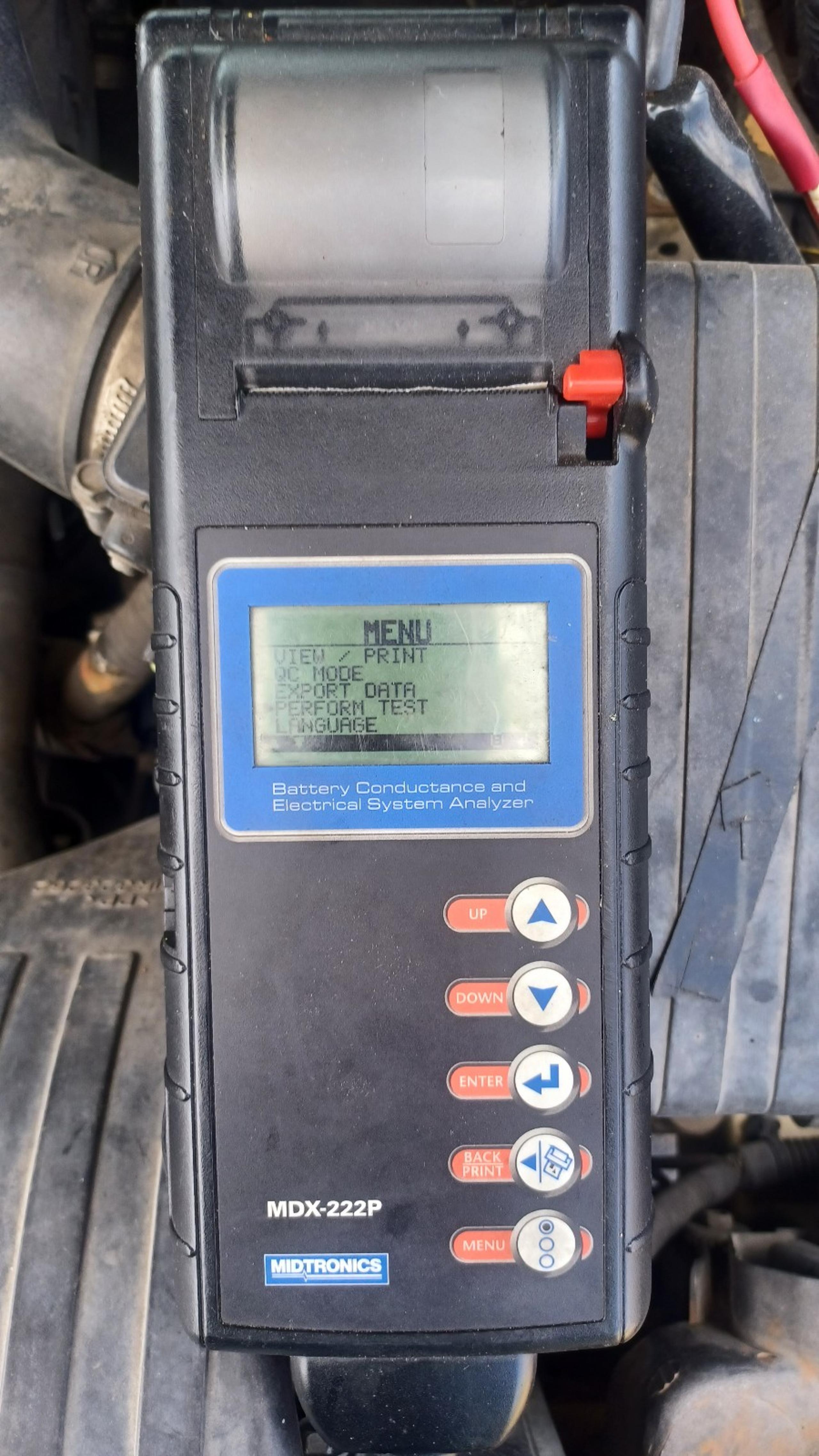 Mdx-222p midtronics  battery , starting and charging electrical systems tester