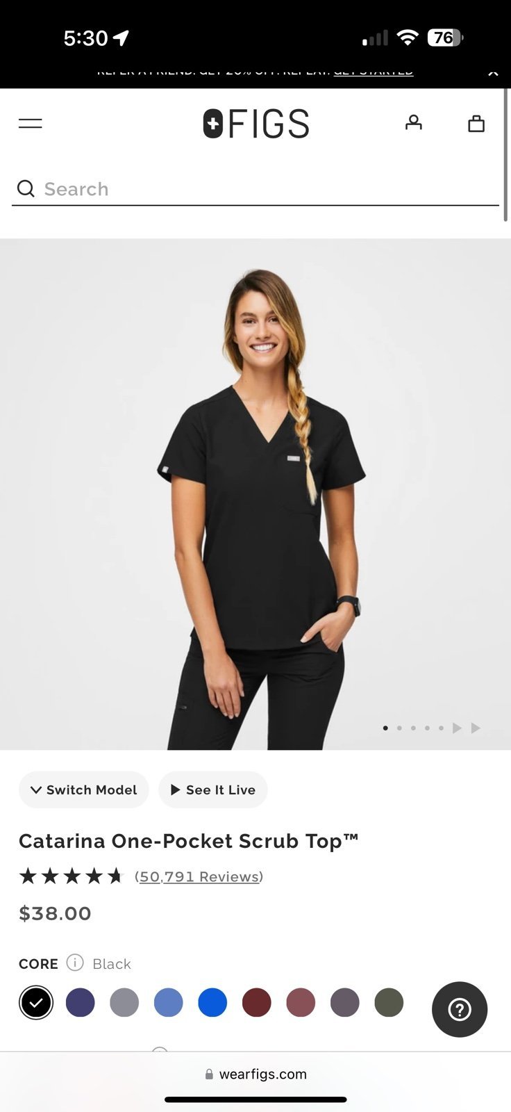 Figs Set: Catarina Top/High-waisted Zamora Joggers S/P