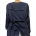 Anthropologie Hei Hei Navy Silky Anorak Utility Button Zip Belted Jacket Small