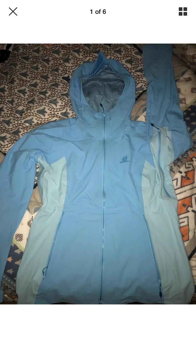 Salomon Minim 2.5L Rain Jacket : Blue/Cl