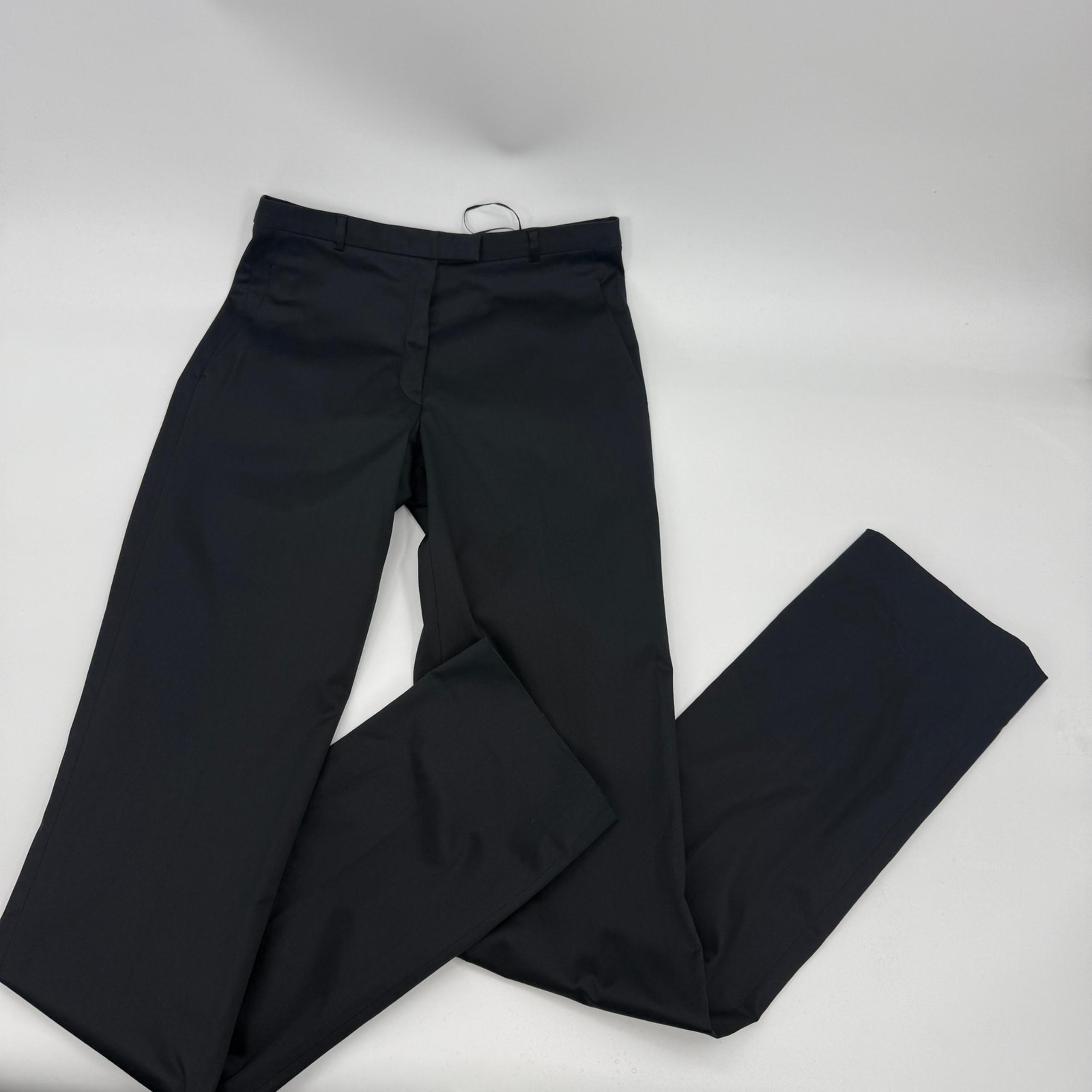 JIL SANDER Womens Cotton Trouser Pant Size FR 32 US 0 Long Straight Leg Slim