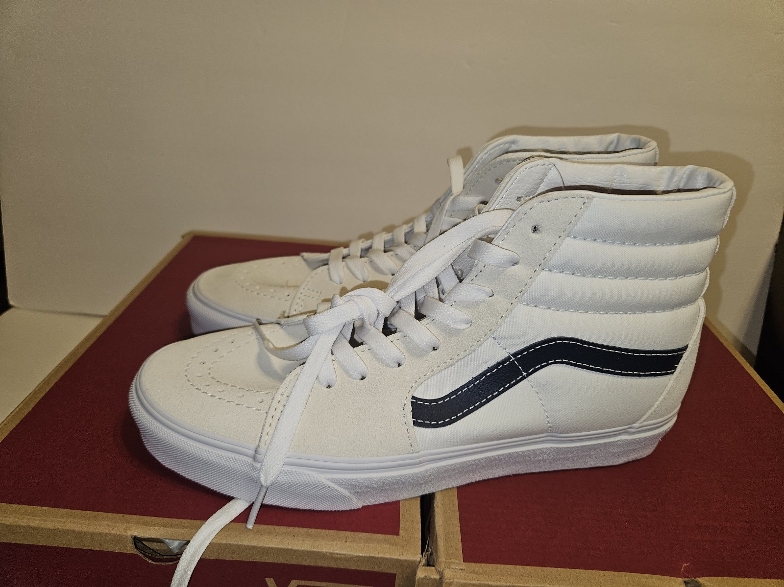 VANS Classic Sport Sk8 Hi Shoes Dress Blue Men's 8.0
