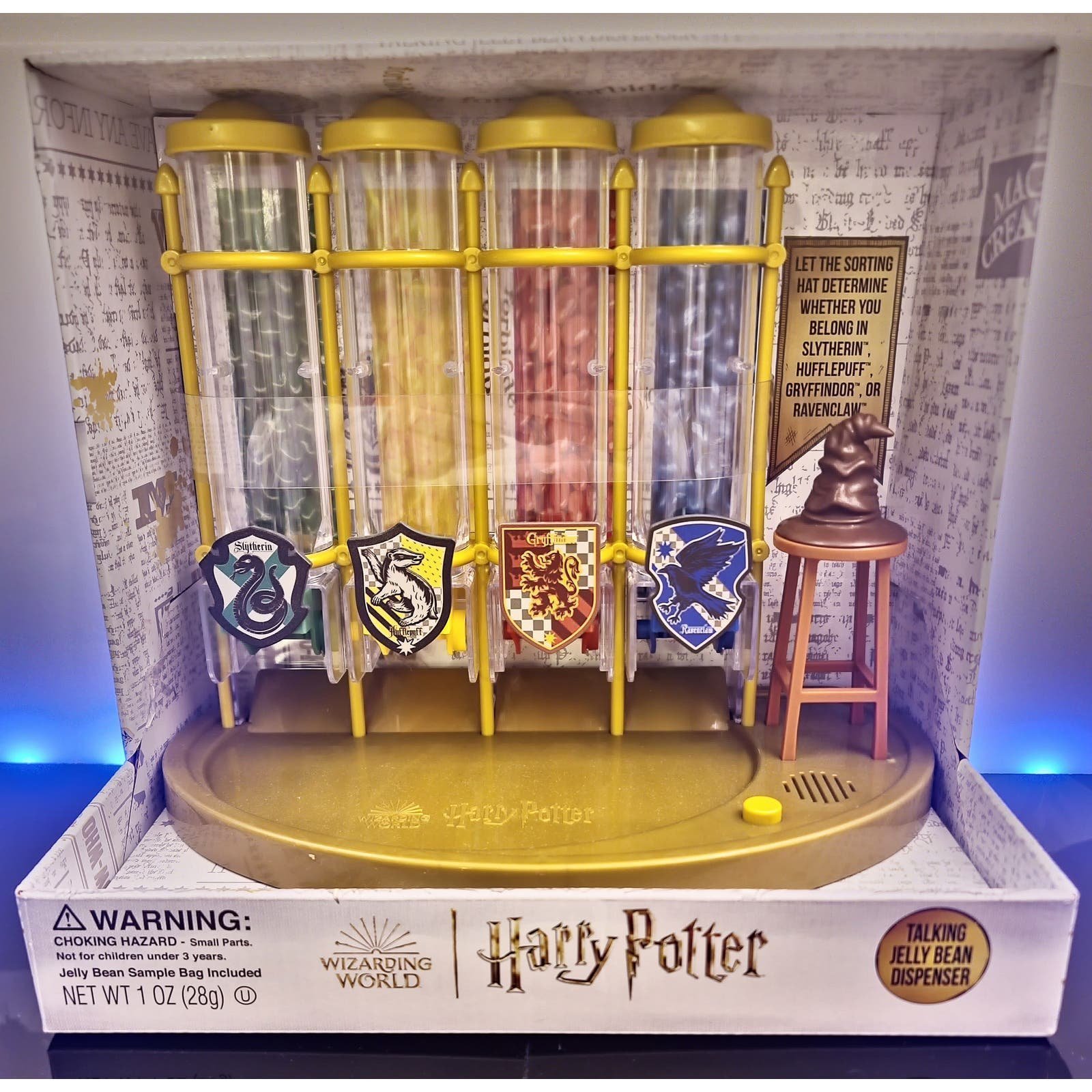 Harry Potter House Points Counter Jelly Belly Dispenser Talking Sorting Hat NEW