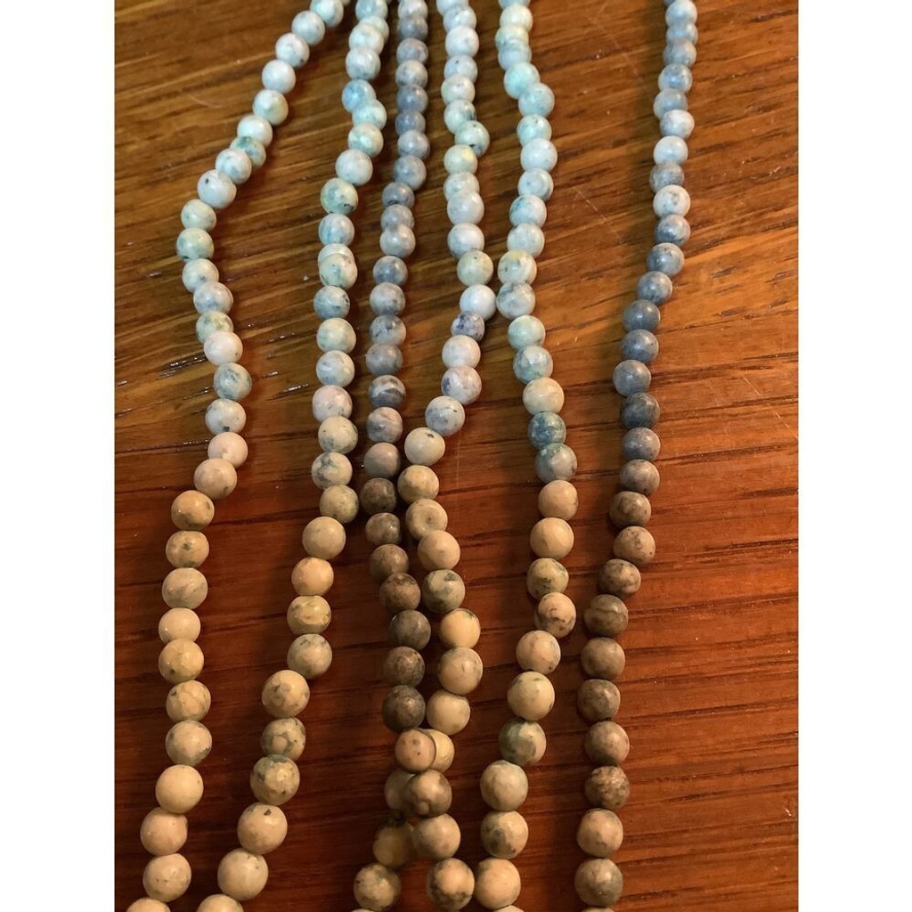 Beaded Necklaces Trio Agate? Vintage
