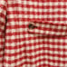 Boden Eastbourne Wool Blend Houndstooth Coat Red Cream womens 14