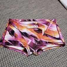 Swimming trunks for men, box type, practice use, arena, L size.